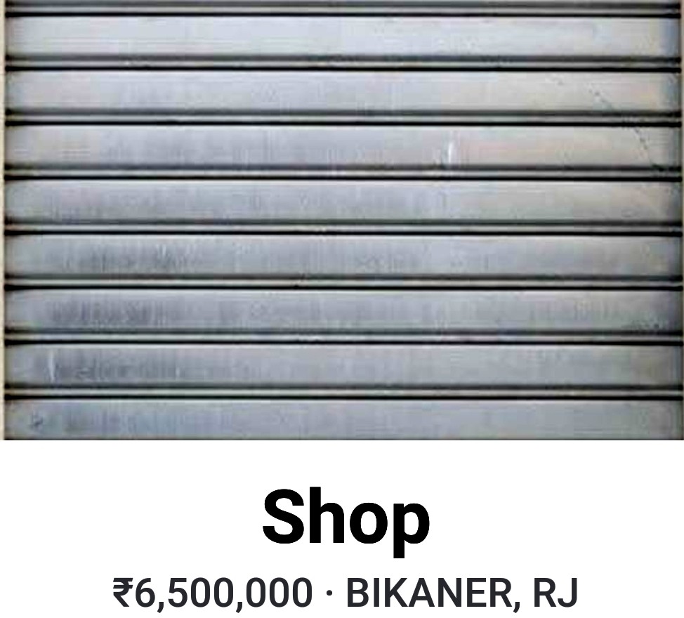 Commercial Shops for sale in Bikaner 22x11 Feet
